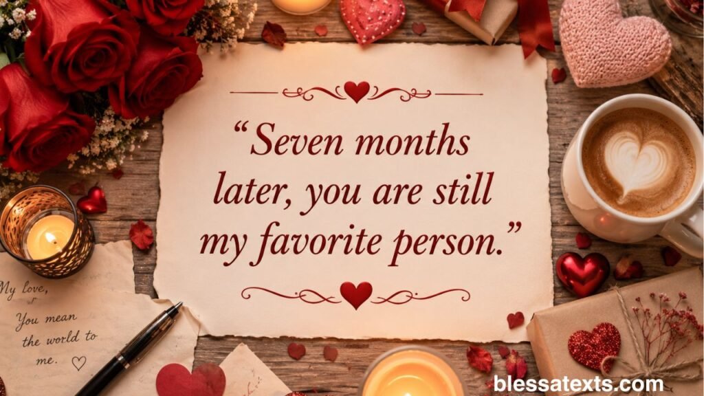 Heartfelt 7 Month Anniversary Wishes