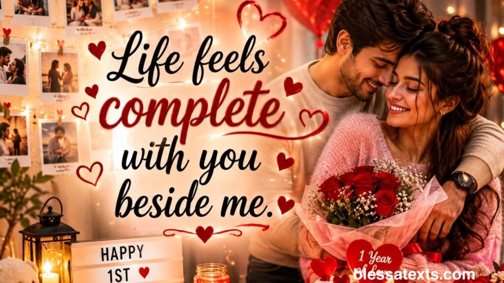 Heartfelt 1 Year Anniversary Wishes