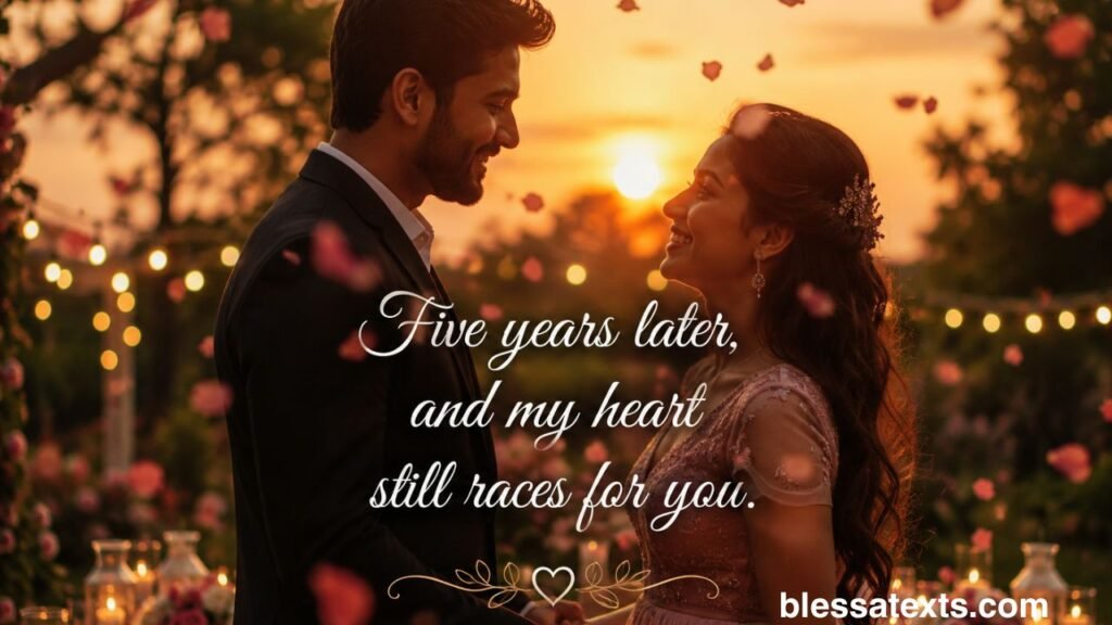 Heartfelt 5th Anniversary Wishes