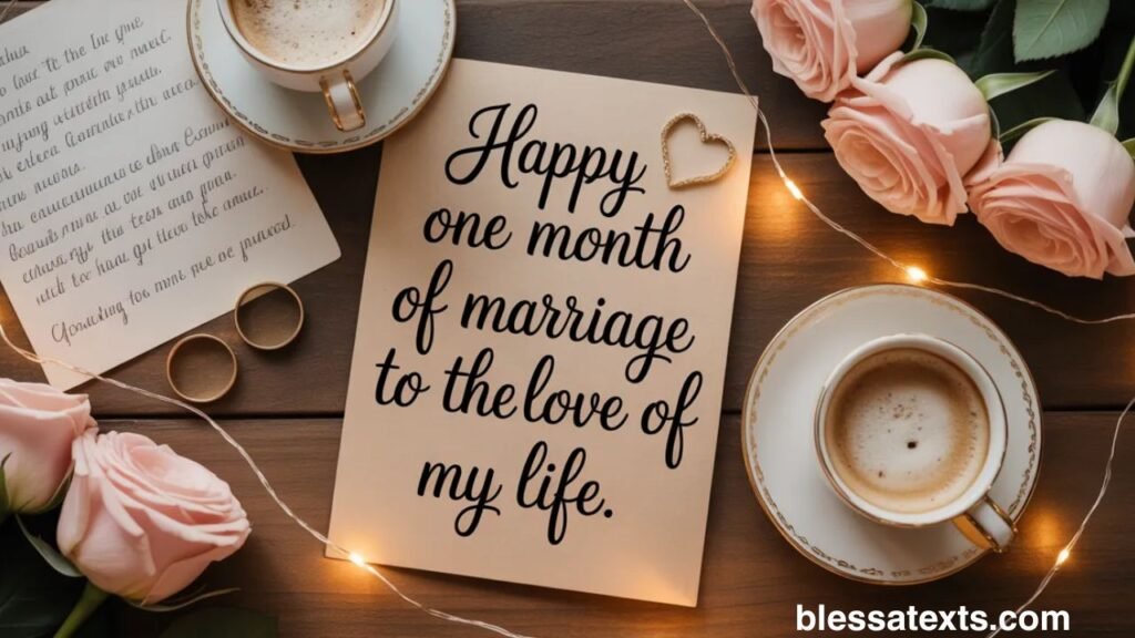 Heartfelt 1 Month Marriage Anniversary Wishes