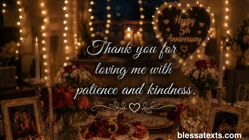 Heartfelt 5th Anniversary Wishes