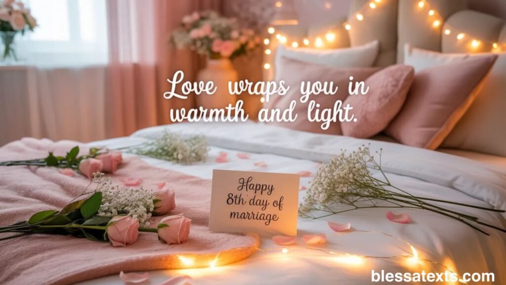 Heartfelt 8th day of marriage wishes