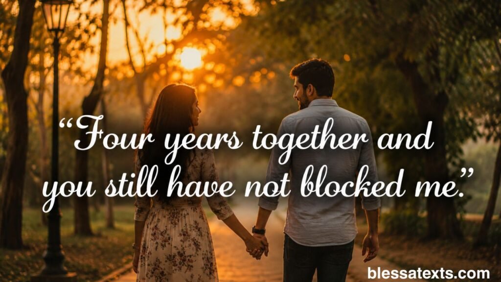 Heartfelt 4th Anniversary Wishes