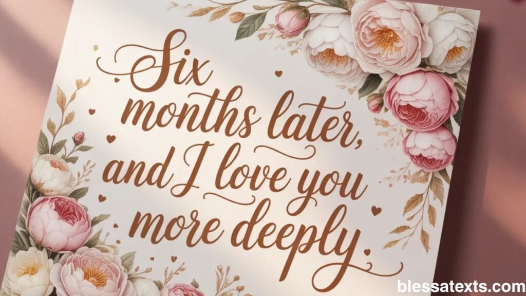 Heartfelt 6 Month Anniversary Wishes 