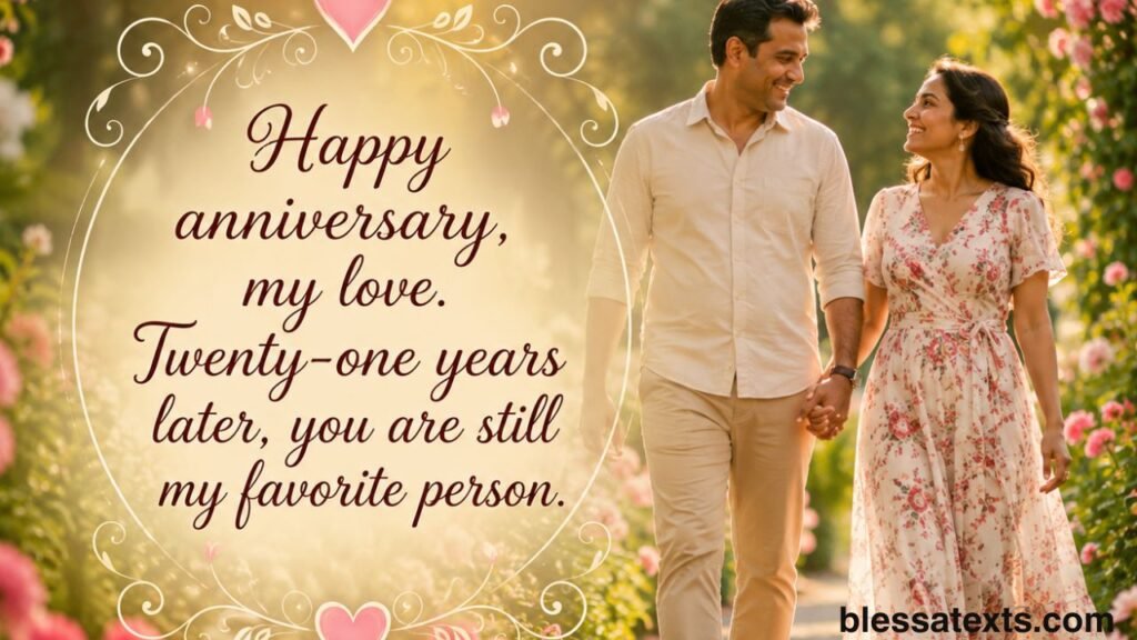 Heartfelt 21st Anniversary Wishes