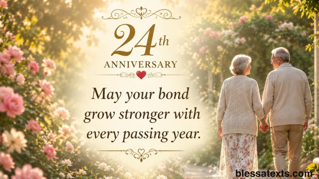 Heartfelt 24th Anniversary Wishes