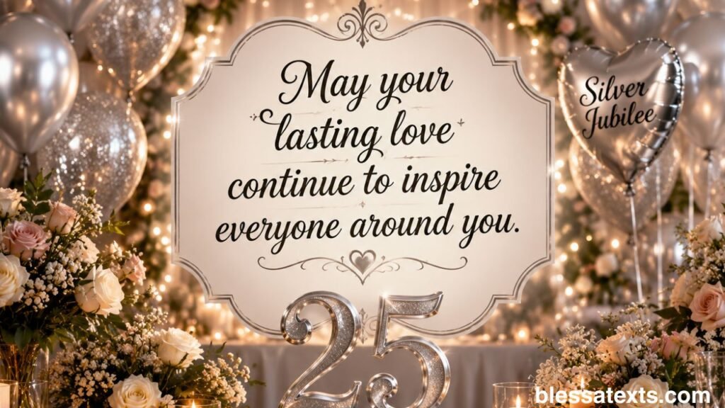 Heartfelt 25th Anniversary Wishes