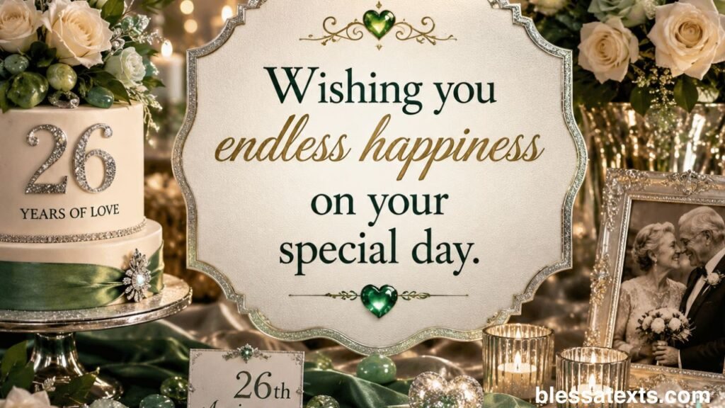 Heartfelt 26th Anniversary Wishes 