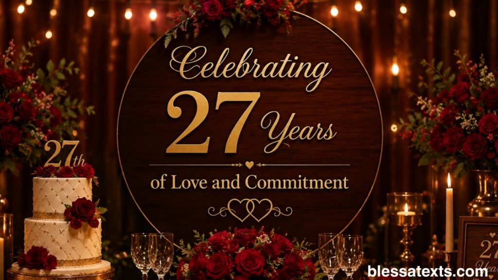 Heartfelt 27th Anniversary Wishes