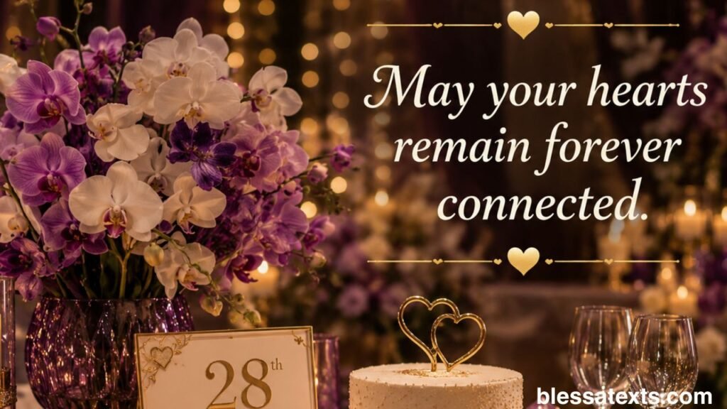 Heartfelt 28th Anniversary Wishes