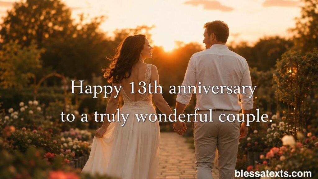 Heartfelt 13th Anniversary Wishes