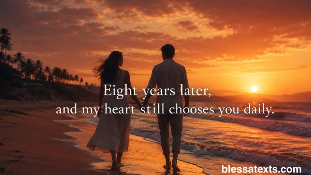 Heartfelt 8th Anniversary Wishes