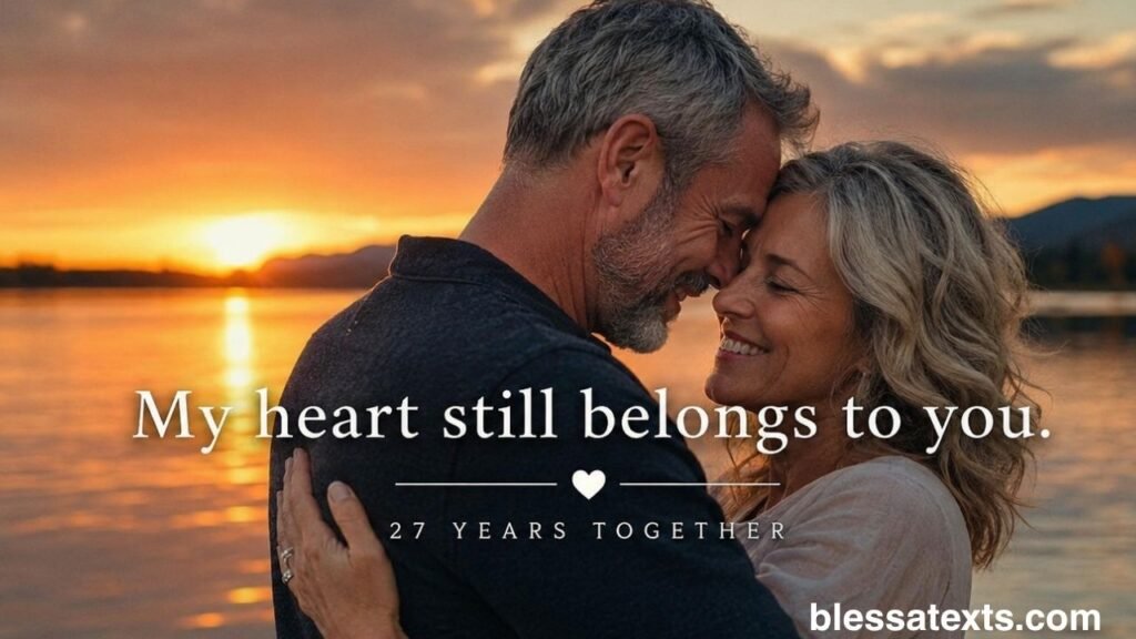 Heartfelt 27th Anniversary Wishes