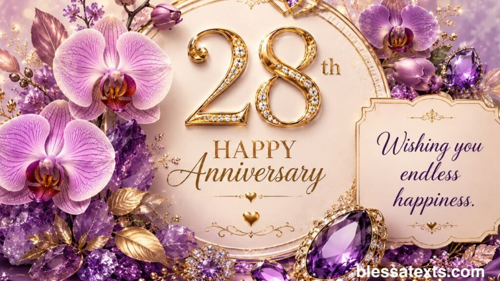 Heartfelt 28th Anniversary Wishes