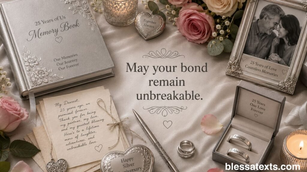 Heartfelt 25th Anniversary Wishes