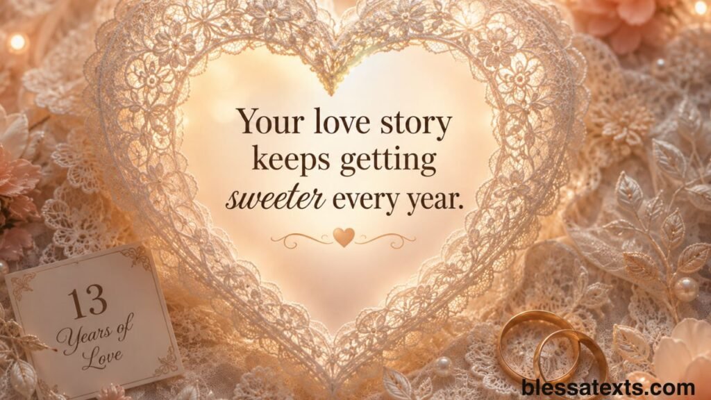 Heartfelt 13th Anniversary Wishes