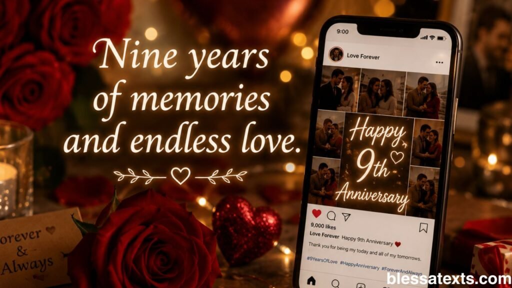 Heartfelt 9th Anniversary Wishes