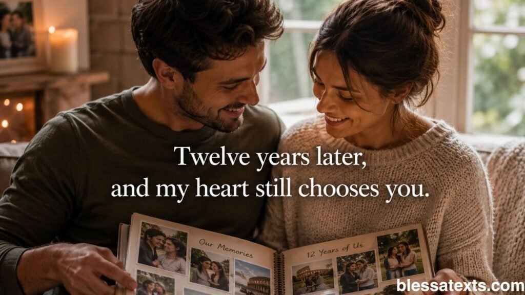 Heartfelt 12th Wedding Anniversary Wishes