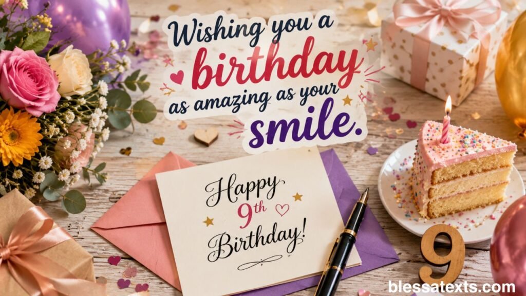 Happy 9th Birthday Wishes