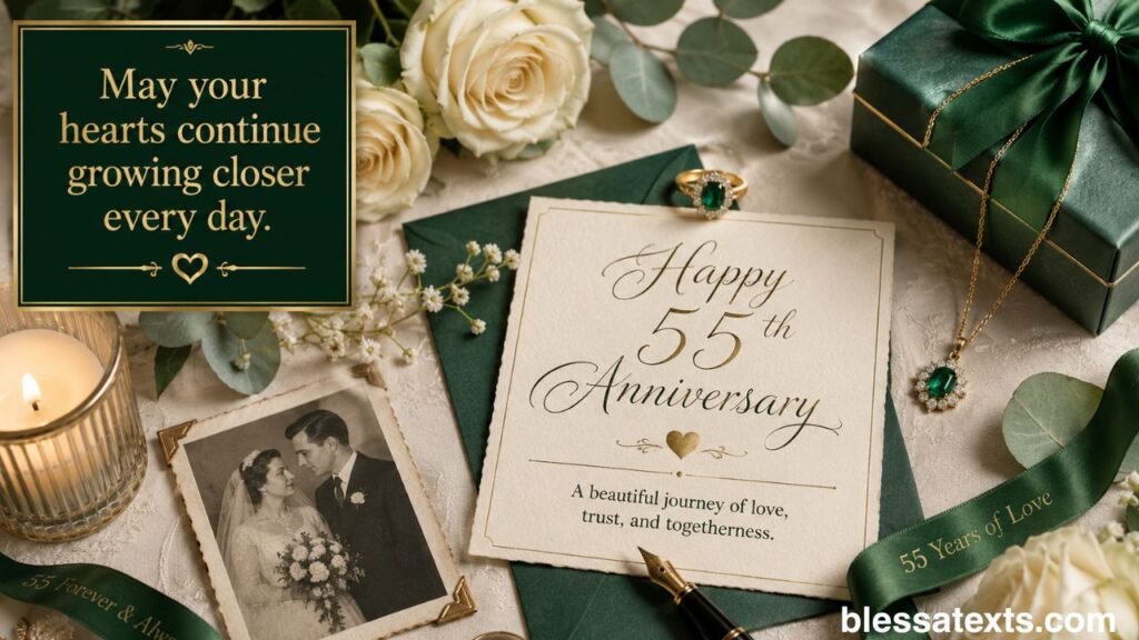Heartfelt 55th Anniversary Wishes