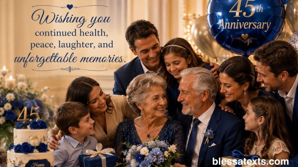 Heartfelt 45th Anniversary Wishes