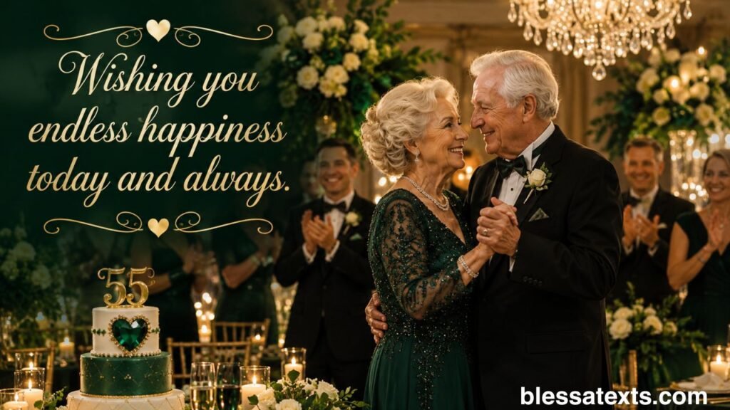Heartfelt 55th Anniversary Wishes