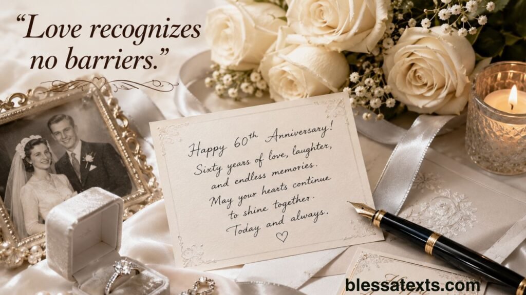 Heartfelt 60th Wedding Anniversary