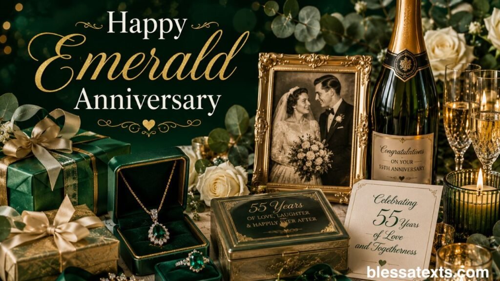 Heartfelt 55th Anniversary Wishes