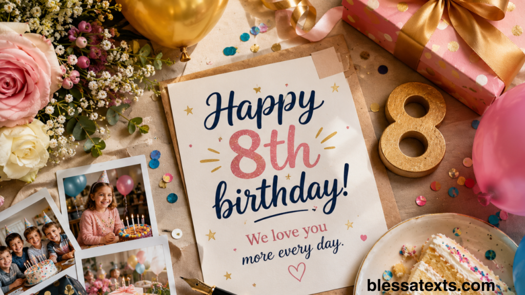 Happy 8th Birthday Wishes