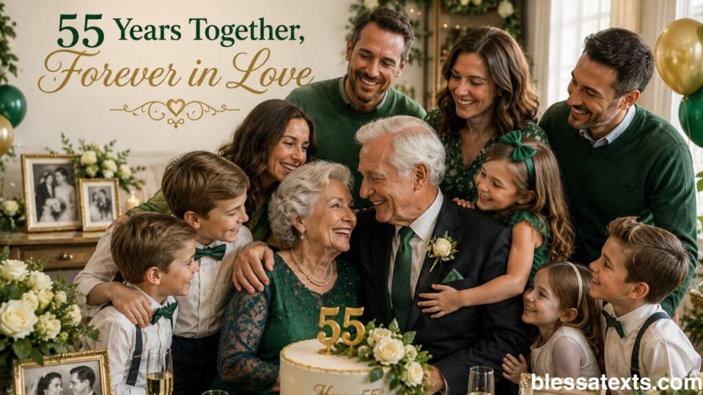 Heartfelt 55th Anniversary Wishes