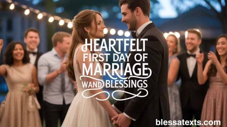 Heartfelt First day of Marriage wishes, and Blessings