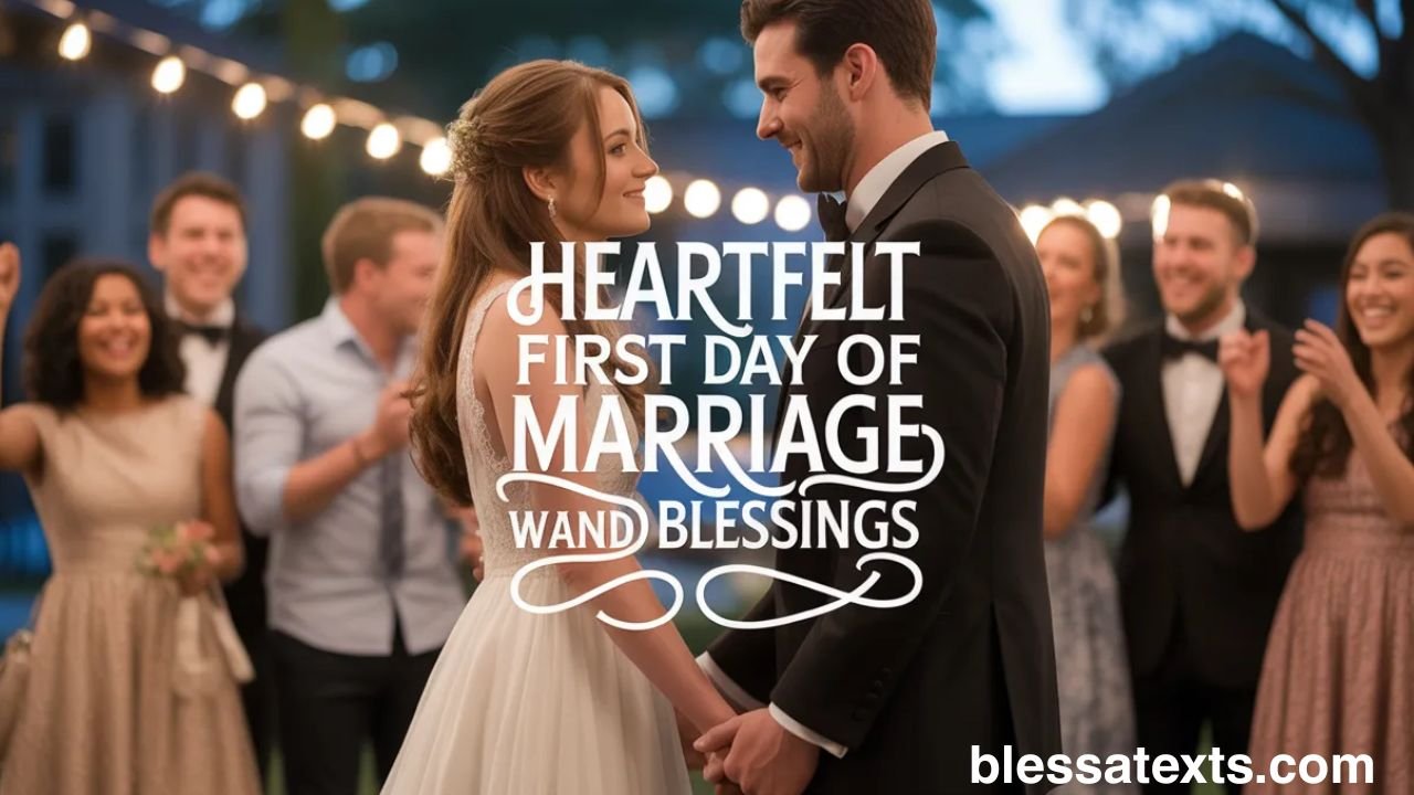 Heartfelt First day of Marriage wishes, and Blessings