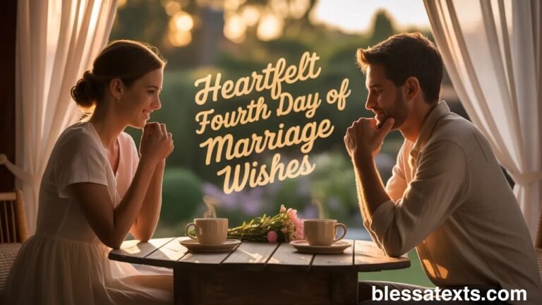 Heartfelt Fourth Day of Marriage Wishes