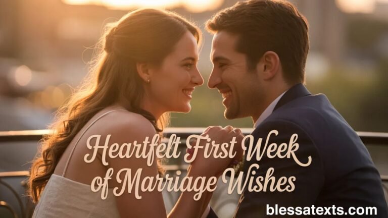 Heartfelt First Week of Marriage Wishes