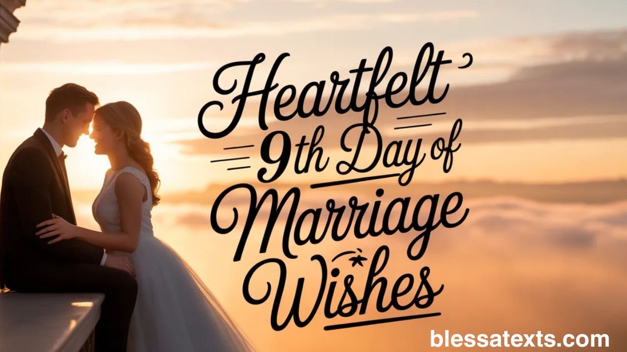 Heartfelt 9th day of marriage wishes