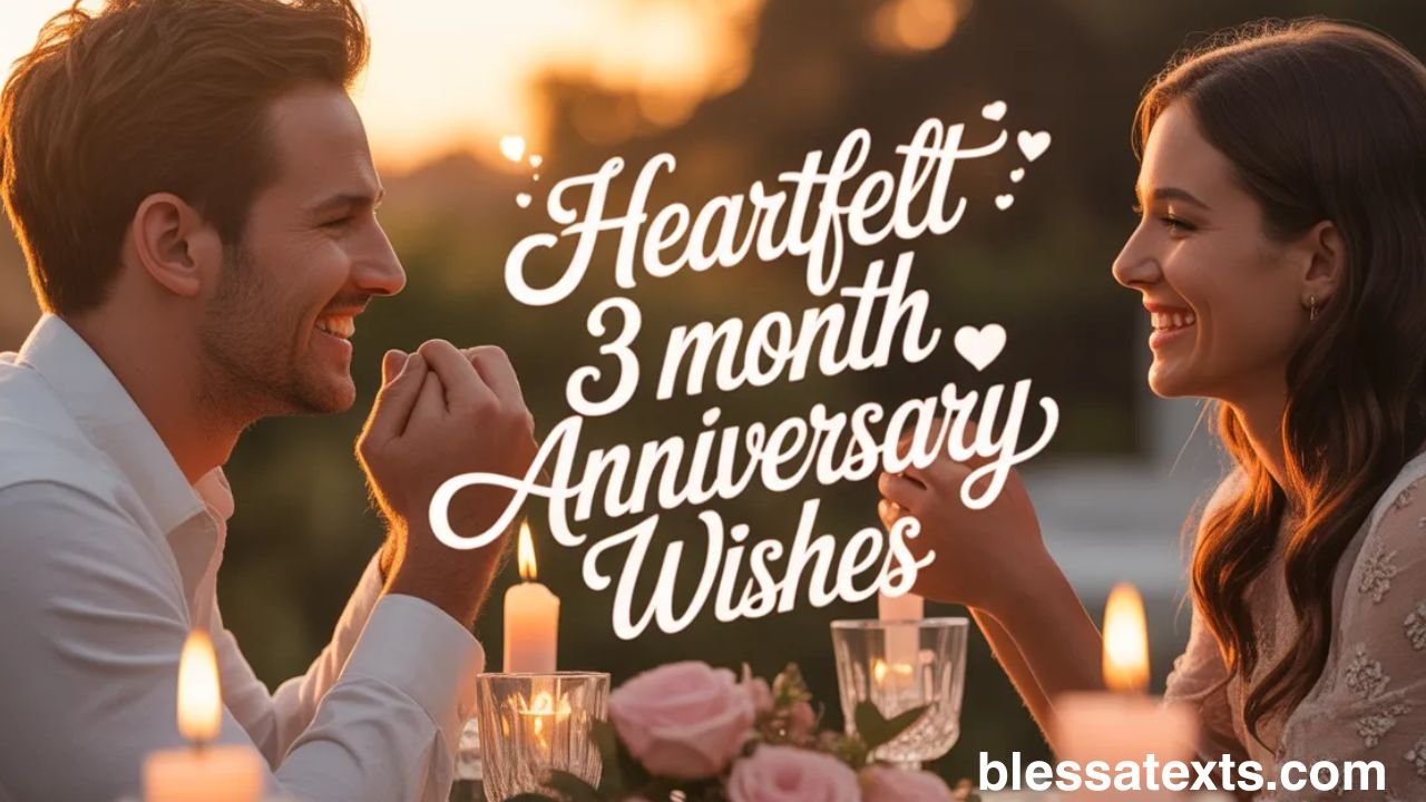Heartfelt 3 month Anniversary Wishes