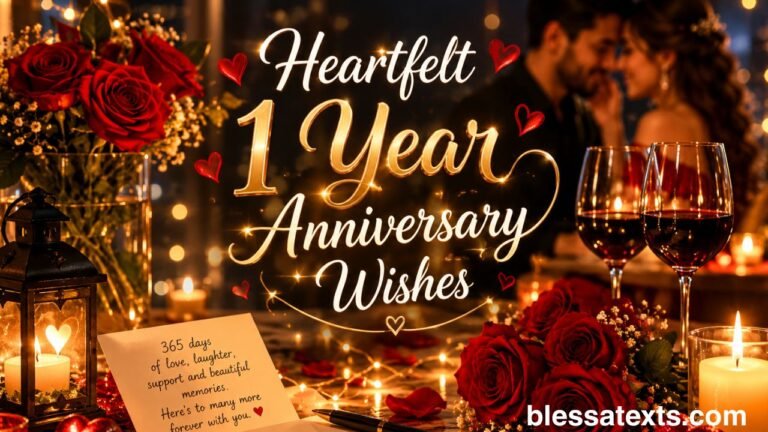 Heartfelt 1 Year Anniversary Wishes