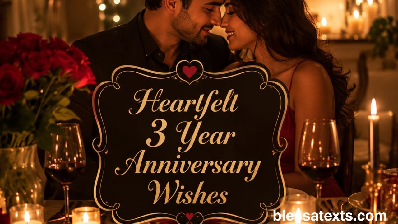 Heartfelt 3rd Anniversary Wishes