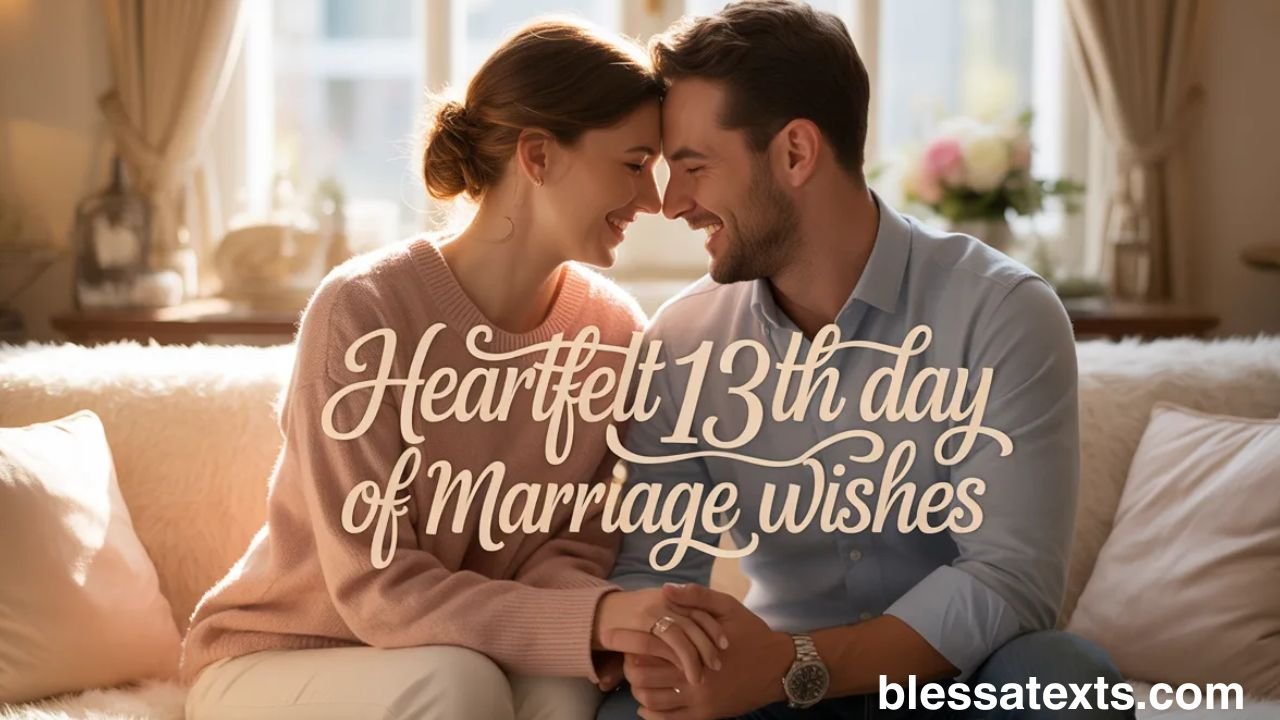 Heartfelt 13th Day of Marriage Wishes