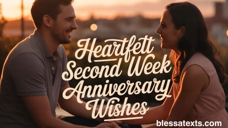Heartfelt Second Week Anniversary Wishes