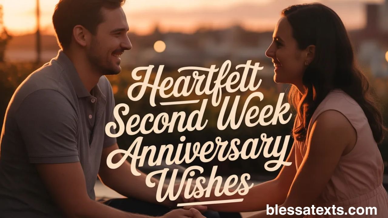 Heartfelt Second Week Anniversary Wishes