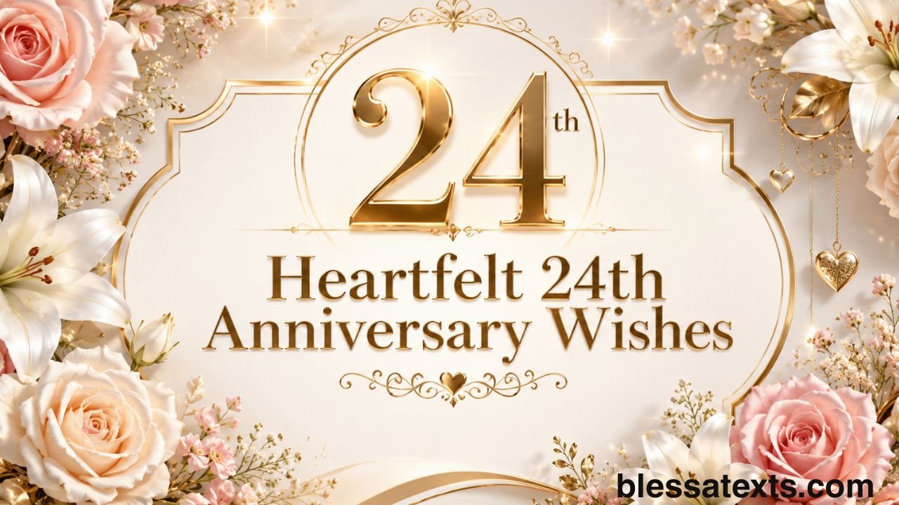 Heartfelt 24th Anniversary Wishes