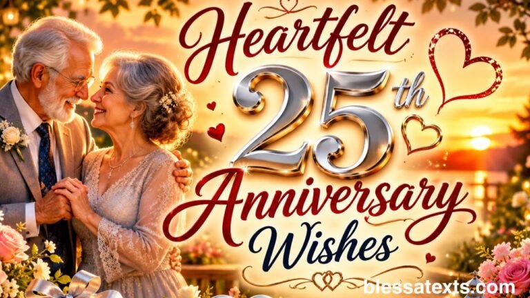 Heartfelt 25th Anniversary Wishes