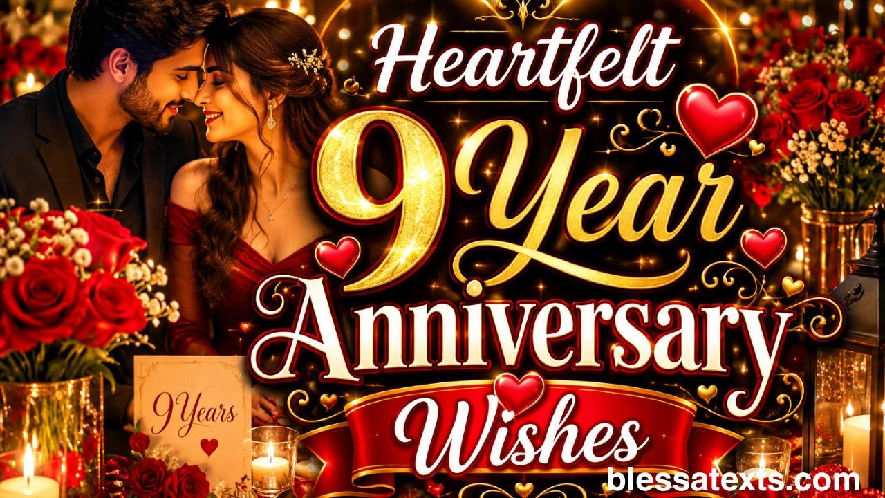 Heartfelt 9th Anniversary Wishes