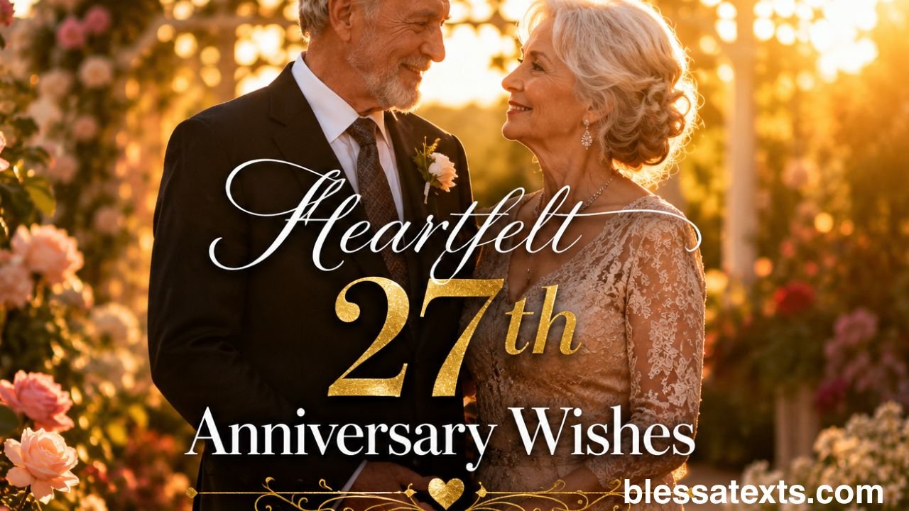 Heartfelt 27th Anniversary Wishes