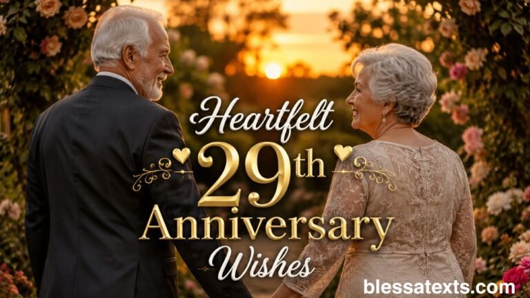 Heartfelt 29th Anniversary Wishes