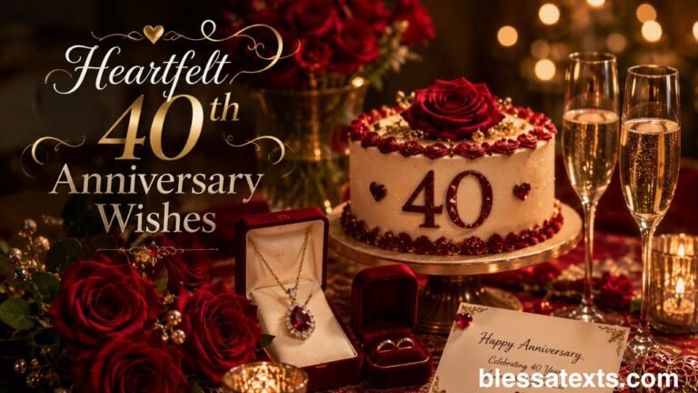 Heartfelt 40th Anniversary Wishes