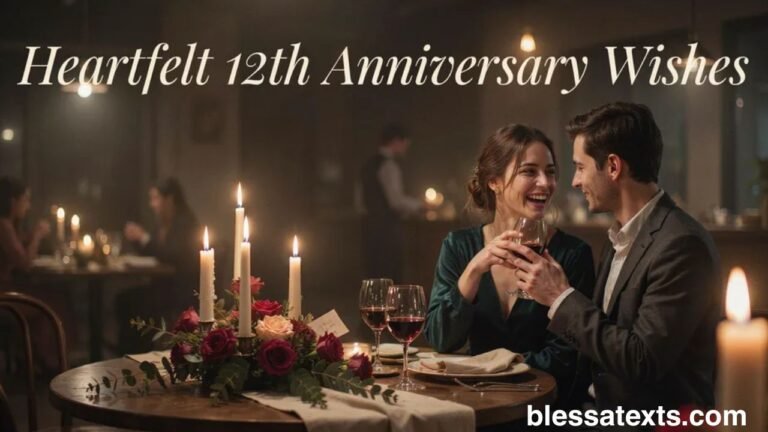 Heartfelt 12th Wedding Anniversary Wishes