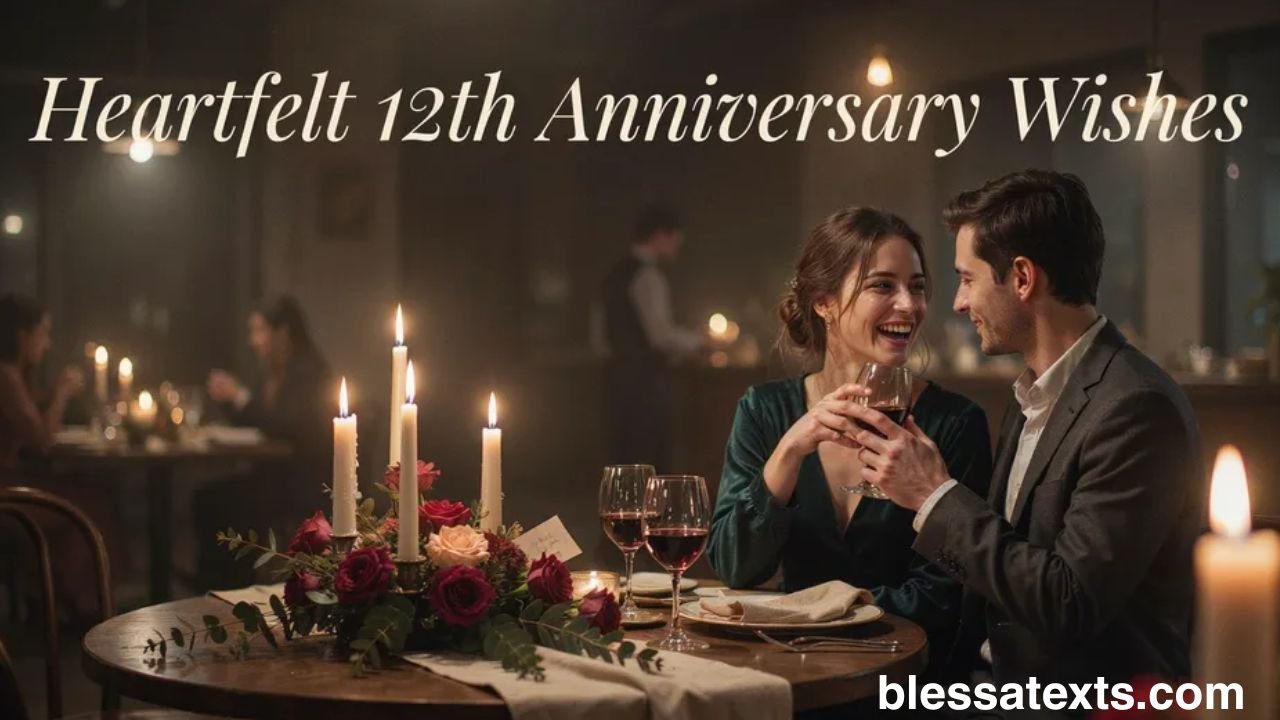 Heartfelt 12th Wedding Anniversary Wishes