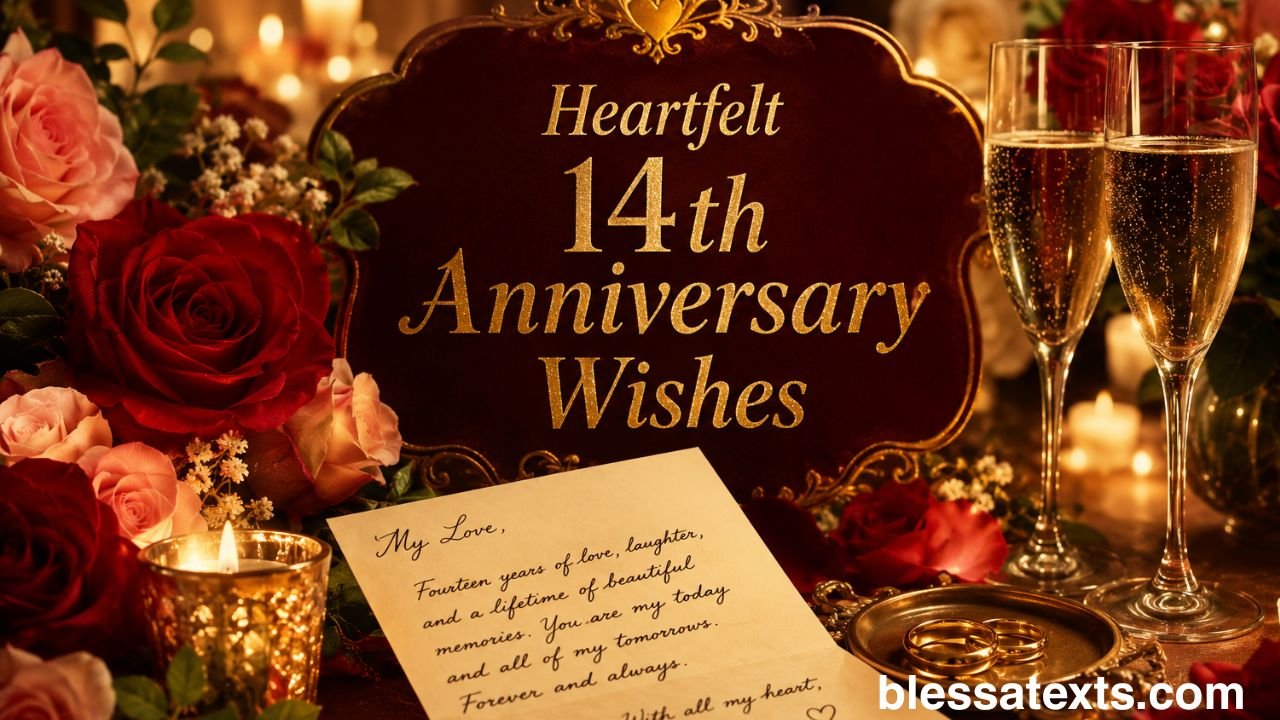 Heartfelt 14th Anniversary Wishes
